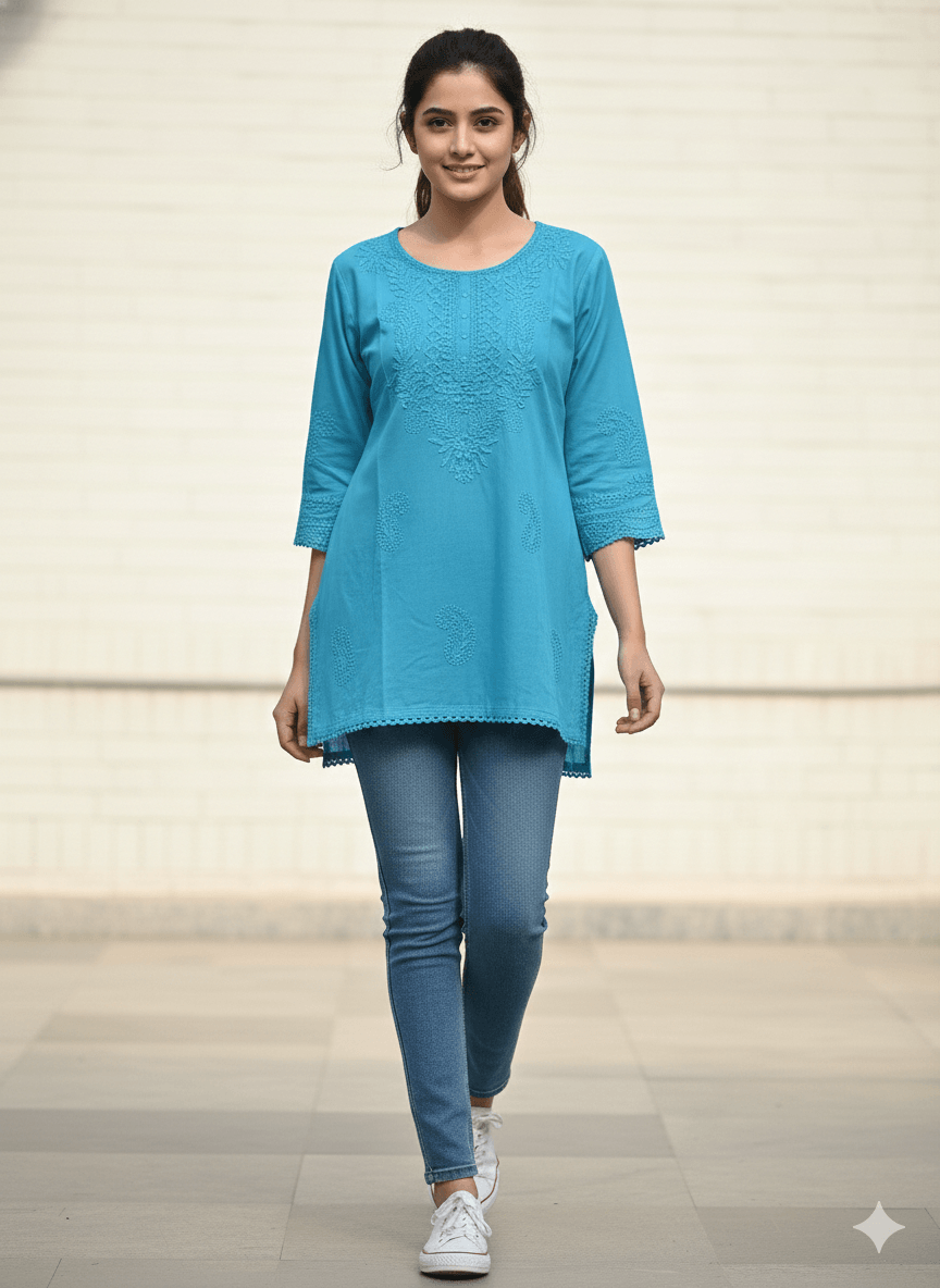 Chikankari Style Casual Top